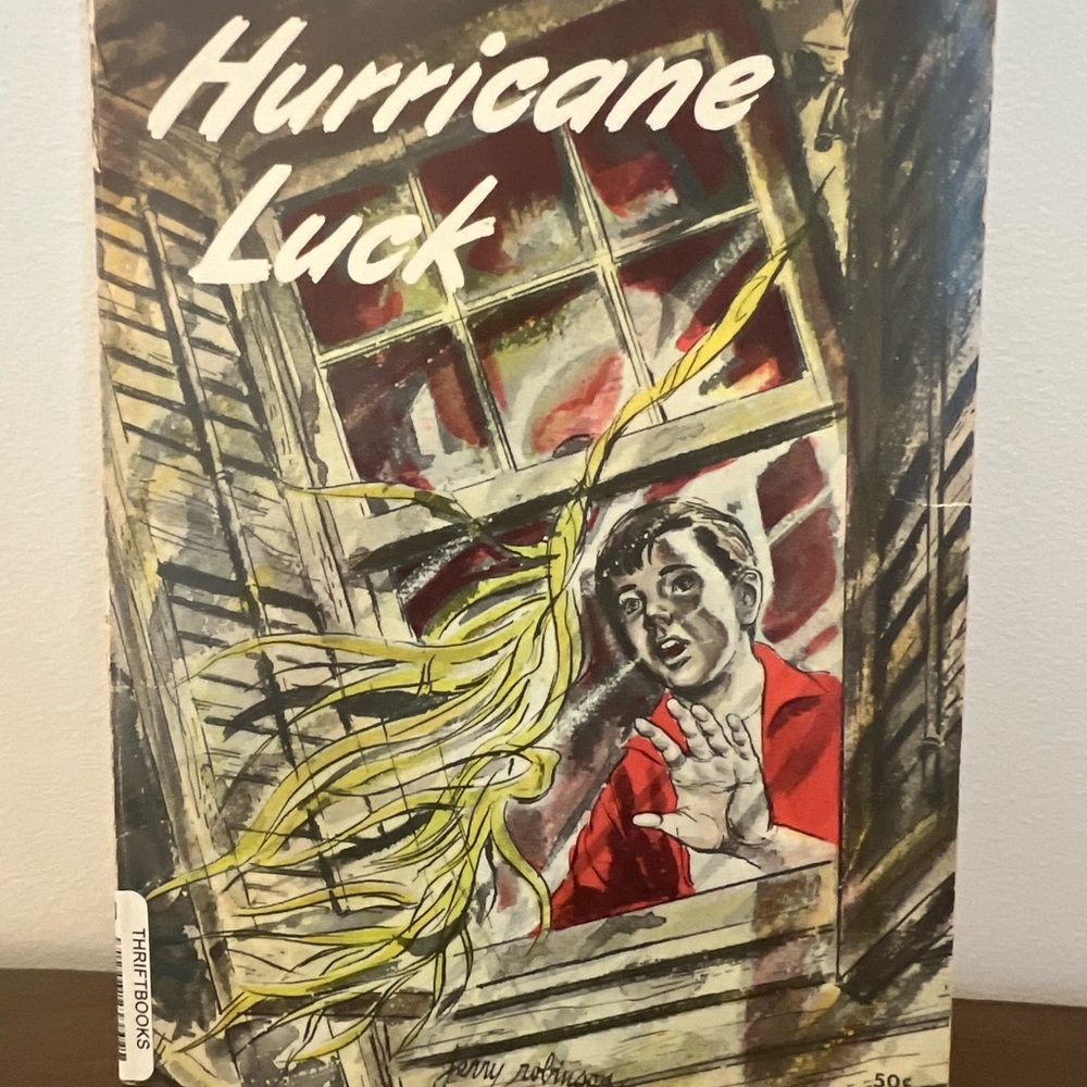 Hurricane Luck by Jerry Robinson; vintage 1958 children's paperback